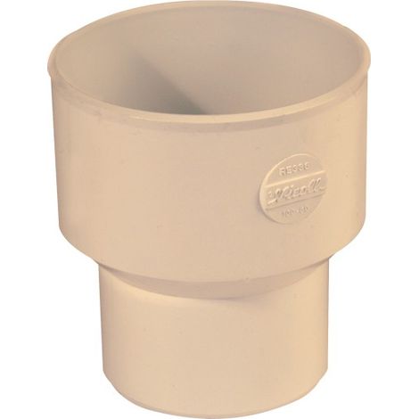 Reducción concéntrica para canalón Ø100-Ø80 - RIUVERT Color: Blanco