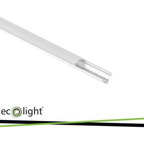 PROFILO ANODIZZATO ANGOLARE RW02 + PARALUME OPALINO 2MT (1/3)