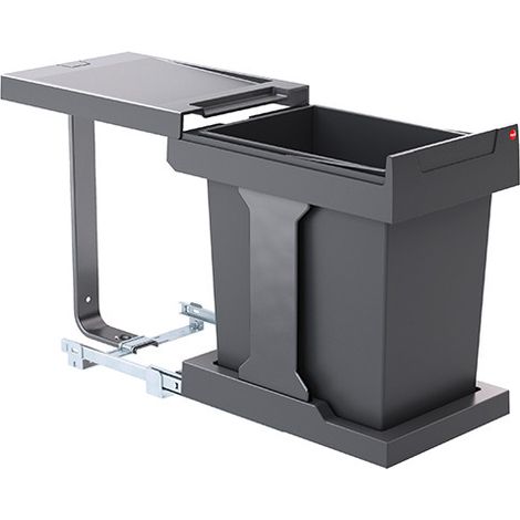 FP – Poubelle sous évier 20L manuelle – Encastrable pour meubles de 30 cm – Glissières silencieuses – Amovible et hygiénique (1/4)