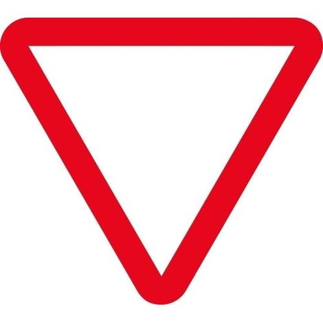 Señal Vial 700X700Mm Metalica Ceda El Paso V11061