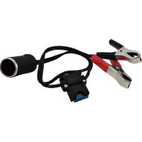 Adaptateur d'alimentation à pinces avec fusible - HTC EQUIPEMENT - Universel - 12 V - 15A