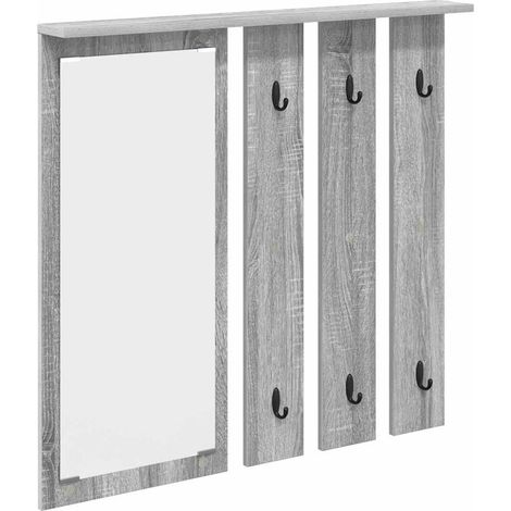 Maison Exclusive - Wandmontierter Kleiderständer Grau Sonoma 84 x