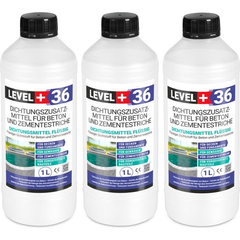 LEVEL+ Dichtsungsmittel Flüssig für Beton und Zementestriche L+36 - 3L