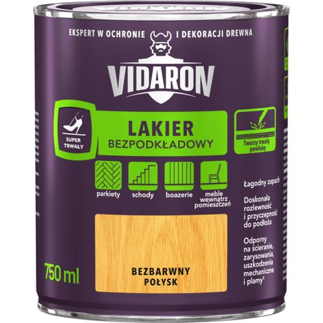 Vernice per parquet senza primer Vidaron 0,75 l lucida (1/3)