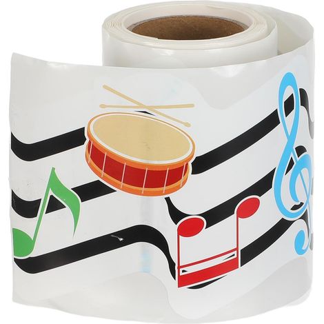 Bordures de Tableau D'affichage Musical en Papier Couché, Autocollants Résistants Déchirure, Application Facile pour Surfaces Vitrées et Peintes, pour Enseignants et Étudiants (1/5)
