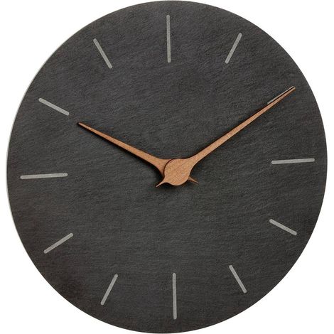 TFA Dostmann 60.3068.10 Quarzo Orologio da parete 25 cm x 4.3 mm Ardesia Movimento silenzioso (senza scatti) (1/3)