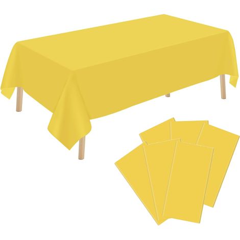 6 nappes jetables, 137 x 274 cm, imperméables, pour fêtes et événements (1/5)