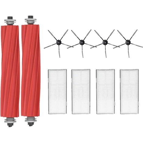 Kit Pièces drechange Compatible pour Roborock S7 S7 Plus S7 MaxV S7 MavV Ultra Aspirateur-2 brosses principales, 4 filtres à air, 4 brosses latérales (1/5)