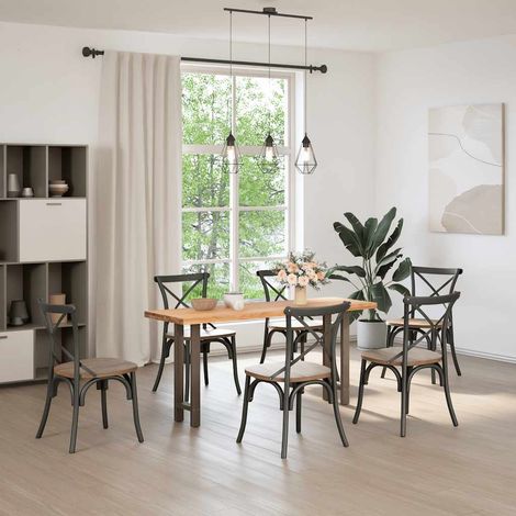 Pieds de table console en acier naturel, 2 pièces, 38 x (72-73) cm (1/5)