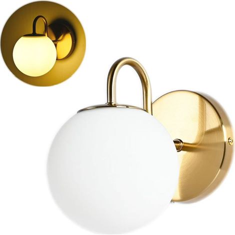 Applique murale G9 pour salle de bain, éclairage LED pour miroir, avec abat-jour en verre, lampe de lecture pour chambre (ampoule non incluse) (1/5)