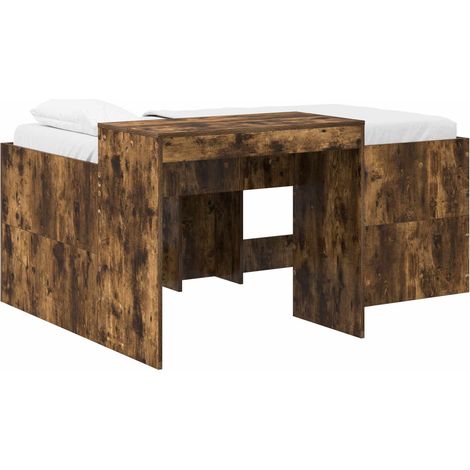 Maison Exclusive - Hochbett mit Schreibtisch für Kinder Geräucher