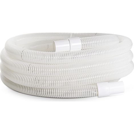 FITT EVAPOOL 12 m – Tubo Spiralato, Galleggiante per Pulizia della Piscina, con Manicotti Non Removibili, Diametro Interno Raccordo 38 mm, Bianco