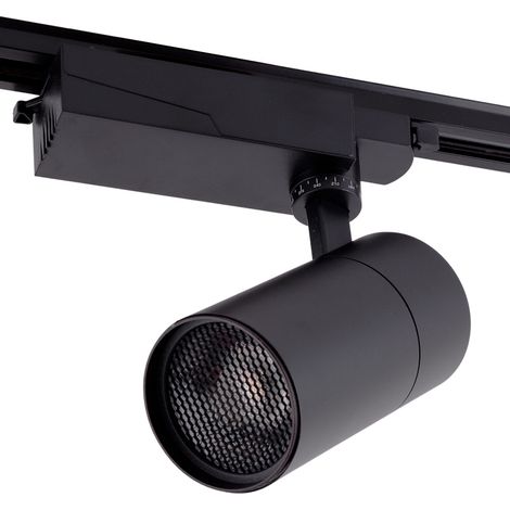Faretto da binario LED 30W 2527Lm CRI90 2700ºK Monofase 40.000H Antiriflesso [HO-FC-30W-AD-B-WW]