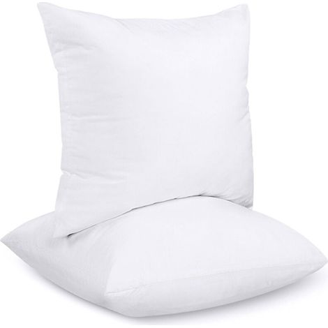 Lot de 2 coussins décoratifs 40 x 40 cm – Rembourrage en fibres creuses silicone – Housse en mélange de polyester – Pour intérieur - 2Bedding (1/5)