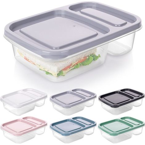 Contenitore per alimenti diviso in cucina per colazione, cena, pranzo al sacco (1/5)