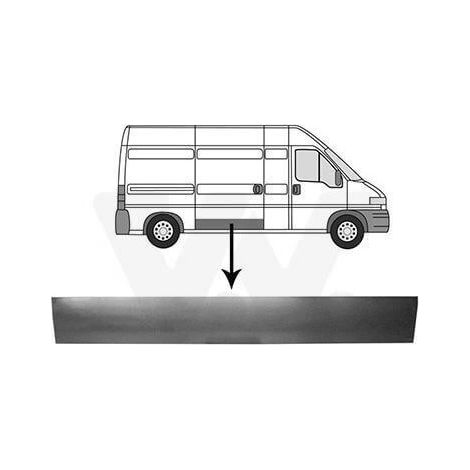 Panneau latéral extérieur partie inférieure 20cm Peugeot Boxer 1 1994-2006
