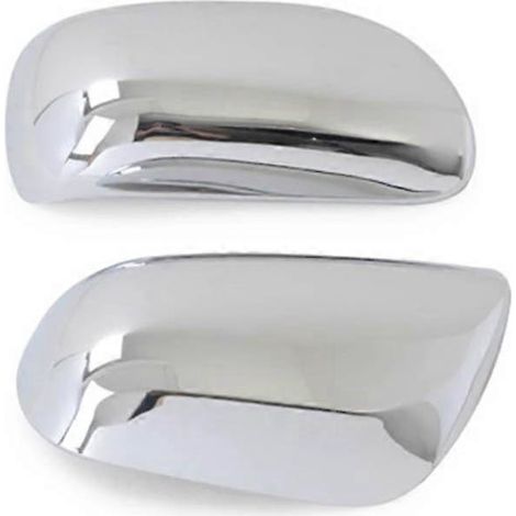 Passend für Toyota Yaris XP90 (Baujahre 2006–2011): Chrom-Seitenspiegelabdeckungen – galvanisiert, 2er-Pack.