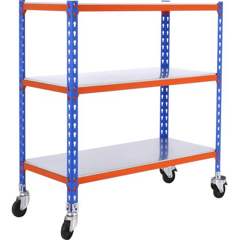 Simonrack Werkbank Regal Blau Orange Galva 900x1100 mm