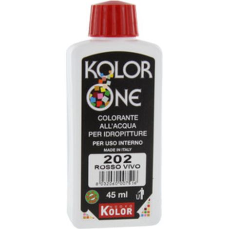 COLORANTE KOLOR ONE 45 ML ROSSO VIVO 202- 12,0 pz