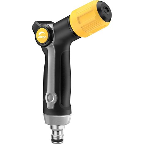Heavy Duty Metal Garden Hose Nozzle Strong and durable with thumb control and adjustable flow, ideal for watering the garden and washing cars. (1/5)