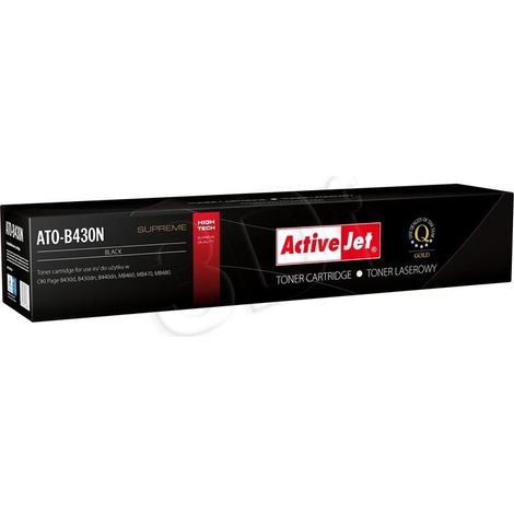 Activejet ATO-B430N (repuesto OKI 43979202 Supreme 7000 páginas negro)