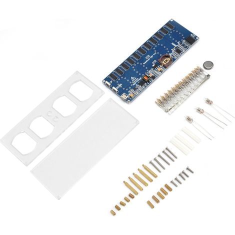 Nixie-Röhrenuhr-Bausatz mit LED-Platine – Elektronik-Bastelset