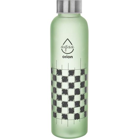 Botella de agua de vidrio verde de 600 ml (1/4)