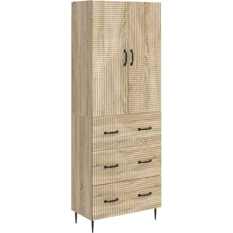 Set di armadi 2 pcs Rovere Sonoma 66 x 34,5 x 90 cm vidaXL