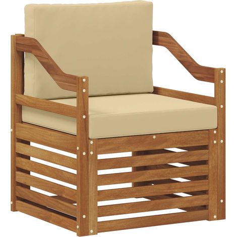 Maison Exclusive - Outdoor-Sofa Massives Akazienholz und Polyeste