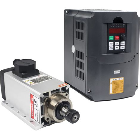 Moteur à broche, puissance 3,5 kW, refroidi par air, AJOUTER VFD, 220V-b (1/2)