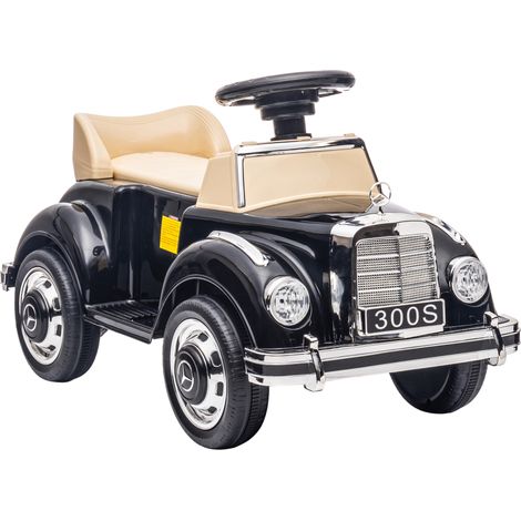 Mercedes-Benz 300S Kinderauto für Kinder von 18-48 Monaten mit Staufach unter dem Sitz, Schwarz, offiziell lizenziertes Auto für Babys und Kleinkinder.