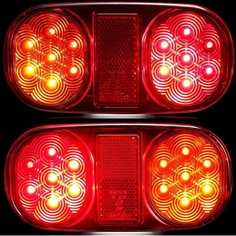 12V LED Trailer Lights, 2 Pack Waterproof LED Trailer Rear Lights (1/5)