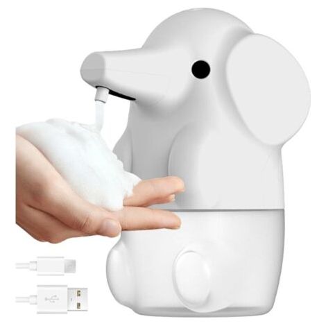 Distributeur de Savon Automatique en Forme d'Éléphant 250ml Mignon et Pratique, Idéal pour Enfants et Salle de Bain (1/5)