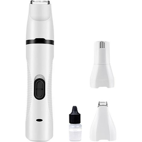 1 Kit Tondeuse 3 en 1, Lame Céramique, Moteur, Rechargeable USB, Pour Chien Chat (1/5)