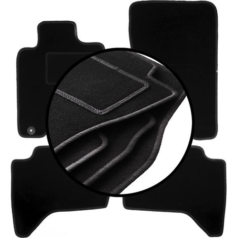 Komplettset Veloursmatten für: Mitsubishi L200 IV Pickup (2006-2015)
