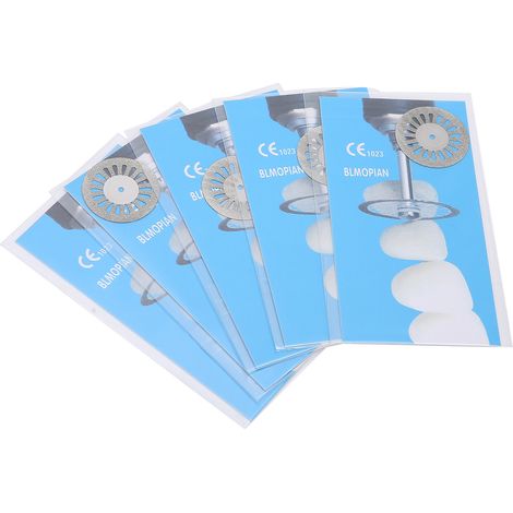 Lot de 5 disques diamantés double face pour dentisterie, outil de polissage et coupe dentaire, soins bucco-dentaires, modèle 5 (1/5)