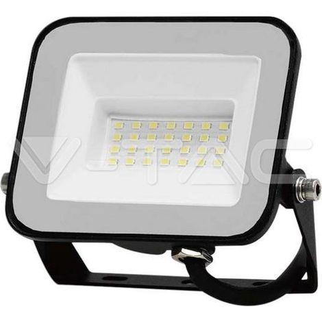FARO LED LAMPADA FARETTO DA 20W FARETTO SMD IP65 CHIP SAMSUNG COLORE NERO Bianco Naturale
