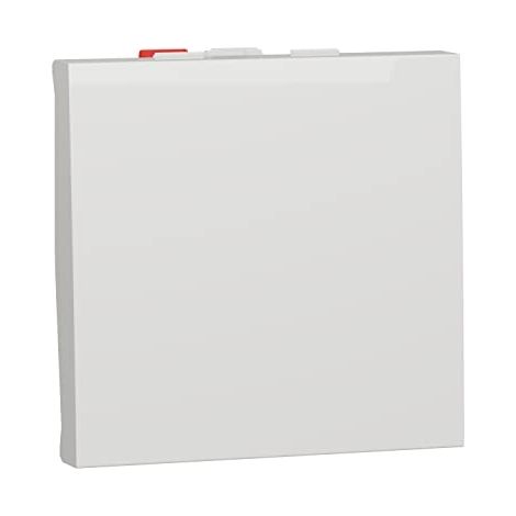 Inter va-et-vient 10A blanc bornes auto largeur 2M méca 45x45mm sans support ni plaque UNICA NU320318F