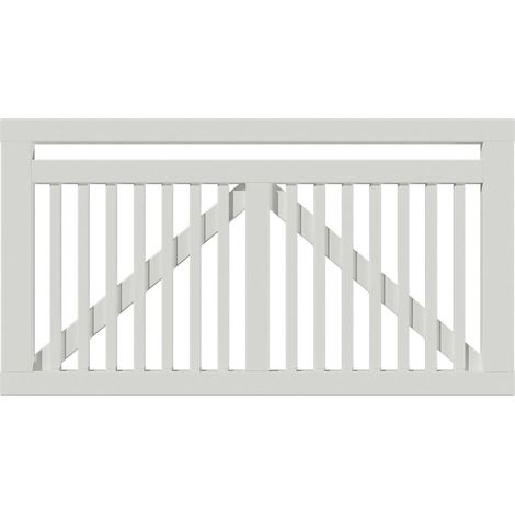 Plus Tor Linea 150 x 80 cm RAL 9010 Weiß (1/2)