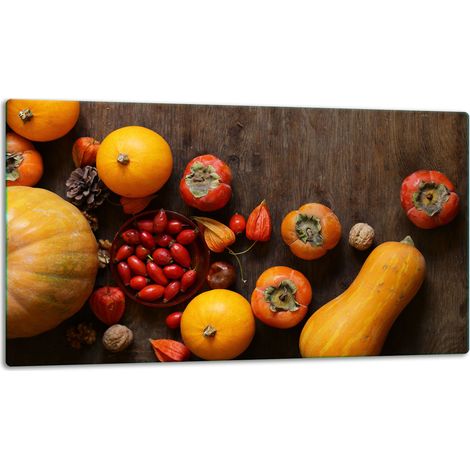 Tablero de corte de plato de vidrio 52x30 vegetales (1/5)