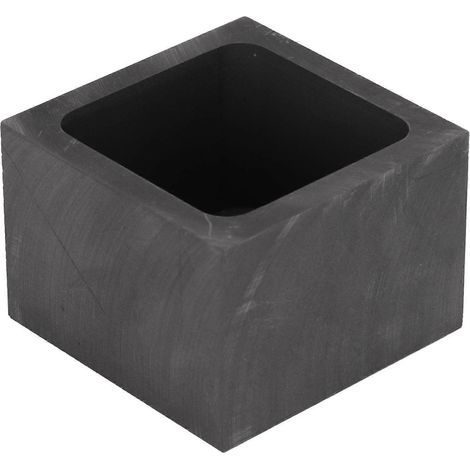 Moule en graphite carré de 45 ml résistant aux hautes températures pour la fusion, le moulage et le raffinage de lingots. (1/5)