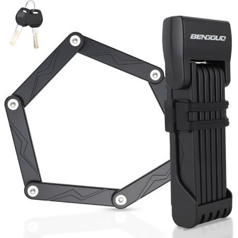 Antivol de vélo, antivol pliable avec support à clés, antivol en acier allié, antivol pliable haute sécurité