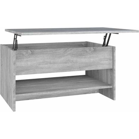 Maison Exclusive - Couchtisch Grau Sonoma 80x50x40 cm Holzwerksto (1/5)
