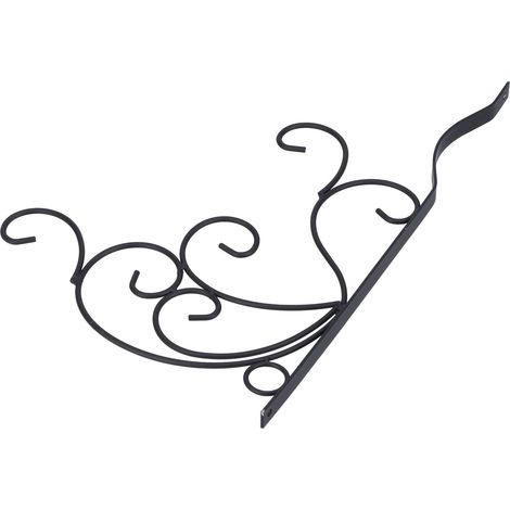 Support mural en fer pour plantes suspendues, crochet décoratif avec vis pour balcon ou salon (1/5)