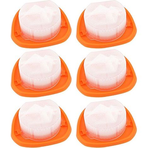 Filtres pour aspirateurs à main Black & Decker, paquet de 6, modèles compatibles : HNVC220BCP07, HNVC215BW52 et HNV215B12. (1/4)