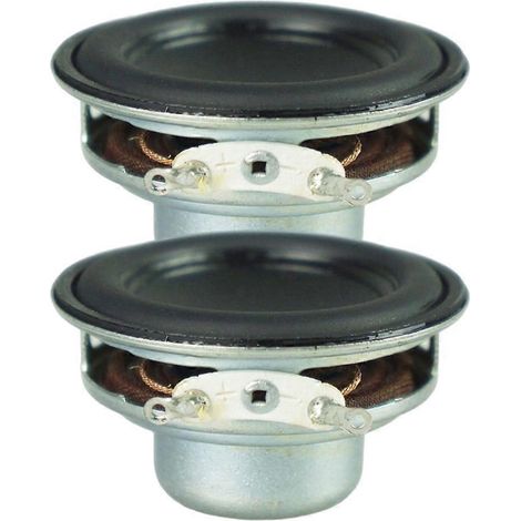 2 Stück 45 mm 4 Ohm 8 W Breitbandlautsprecher Stereo-Woofer-Lautsprecher runde Form