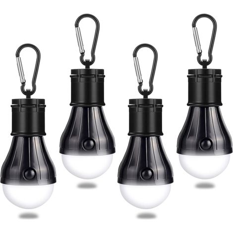 Linterna de camping, 4 luces LED, linterna, lámpara de camping, luz nocturna de emergencia impermeable, linternas portátiles para camping, senderismo y pesca.