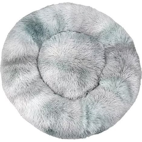 Cama para gatos, cojín suave y lavable para perros y gatos (gris claro tie-dye, 70 cm) (1/5)