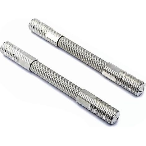 Pince à épiler double en acier inoxydable, outil de maintien étau, mâchoires réglables 0,8/1,3/2,4/2,8 mm pour la réparation de montres (1/5)