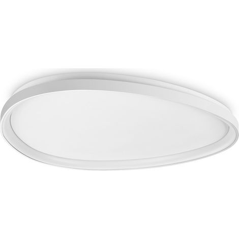Ideal Lux GEMINI Plafonnier semi-encastré à LED intégré de 81 cm, blanc 2700 K